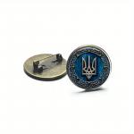 Odznak Ukrajinský trojzubec 2 cm - modrý
