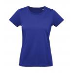 Tričko dámske B&C Organic Inspire Plus T - modré