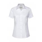 Košeľa dámska Russell Collection s kr.ruk. Tailored Coolmax - biela