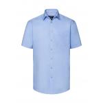 Košeľa pánska Rusell Collection s kr.ruk. Tailored Coolmax - svetlo modrá