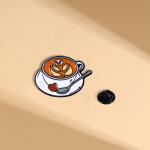 Odznak (pins) Milovník kávy 2,5 x 1,8 cm - barevný