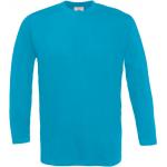 Pánske tričko s dlhým rukávom B&C Exact 150 - modré