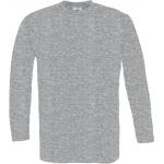 Pánské tričko s dlouhým rukávem B&C Exact 150 - šedé