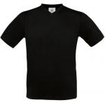 Pánské tričko B&C Exact V-Neck - černé