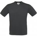 Pánské tričko B&C Exact V-Neck - tmavě šedé