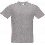 Pánské tričko B&C Exact V-Neck - šedé