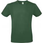 Pánske tričko B&C E150 - tmavo zelené