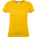 Dámske tričko B&C E150 - tmavo žlté