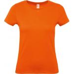 Dámske tričko B&C E150 - oranžové