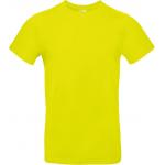 Pánske tričko B&C E190 - žlté svietiace