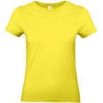 Dámske tričko B&C E190 - žlté svietiace