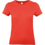 Dámske tričko B&C E190 - svetlo oranžové