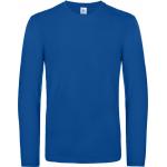 Pánske tričko s dlhým rukávom B&C Exact 190 - modré