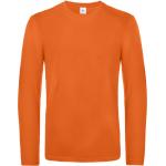 Pánské tričko s dlouhým rukávem B&C Exact 190 - oranžové