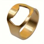 Prsten s funkcí otvíráku - zlatý