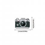 Odznak (pins) Fotoaparát 1,6 x 2,4 cm - zelený-bílý