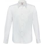 Pánská košile B&C London s dlouhým rukávem - bílá