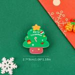 Odznak (pins) Vánoce Stromek 3 x 2,7 cm - zelený