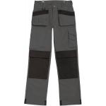 Pánské pracovní kalhoty B&C Performance Pro s multi-kapsami - šedé-černé