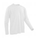Tričko pánske Spiro Performácia s dlhým rukávom - biele