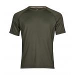 Pánske tričko Tee Jays Cool dry - tmavo zelené