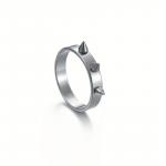 Prsten s výstupky Bist Rock - stříbrný