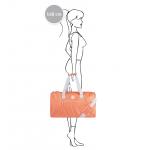 Cestovná taška Suitsuit Caretta Evergreen - marhuľová