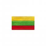 Nášivka nažehľovacia vlajka Litva 6,3x3,8 cm - farebná