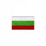 Nášivka nažehlovací vlajka Bulharsko 6,3x3,8 cm - barevná