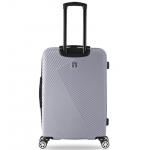 Cestovní kufr Tucci 122-165 l - stříbrný