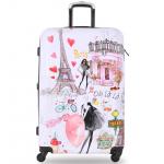 Cestovní kufr Tucci 0163 Paris Love 88-119 L - barevný