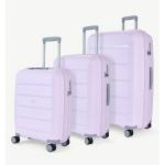 Sada cestovních kufrů Rock 0239/3 36-92 l - fialové