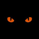 Nášivka M-Tac Cat Eyes Laser Cut GID - coyote-červená