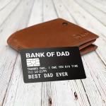 Vtipná platobná karta Bank of Dad - čierna