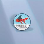 Odznak (pins) Mindset is Everything 2,9 x 2,9 cm - farebný