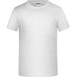 Dětské tričko krátký rukáv James & Nicholson - světle šedé