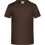 Dětské tričko krátký rukáv James & Nicholson - hnědé