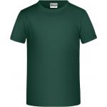 Dětské tričko krátký rukáv James & Nicholson - tmavě zelené