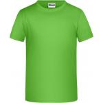 Dětské tričko krátký rukáv James & Nicholson - světle zelené