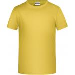 Detské tričko krátky rukáv James & Nicholson - žlté