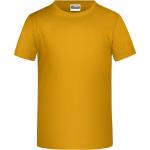 Detské tričko krátky rukáv James & Nicholson - tmavo žlté