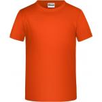 Detské tričko krátky rukáv James & Nicholson - oranžové