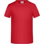 Dětské tričko krátký rukáv James & Nicholson - červené