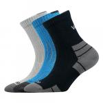 Ponožky dětské Boma Belkinik 3 páry (světle šedá, tyrkys, tmavě modré)