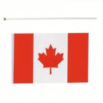 Vlajka Kanada 14 x 21 cm na plastové tyčce
