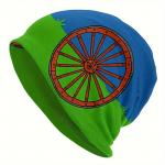 Čepice Bist s romskou vlajkou kreslená - barevná