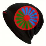 Čepice Bist s romskou vlajkou - černá