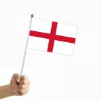Vlajka Anglie (Velká Británie) 14 x 21 cm na plastové tyčce