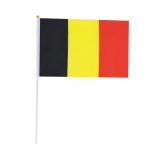Vlajka Belgicka 14 x 21 cm na plastovej tyčke