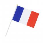 Vlajka Francie 14 x 21 cm na plastové tyčce
